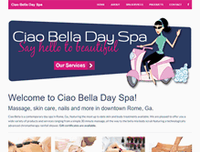 Tablet Screenshot of ciaobellarome.com